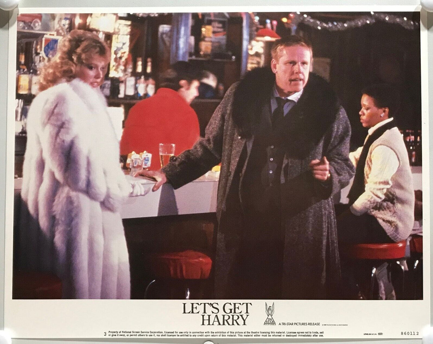 ORIGINAL LOBBY CARDS - LET'S GET HARRY - 1986 - set of 8