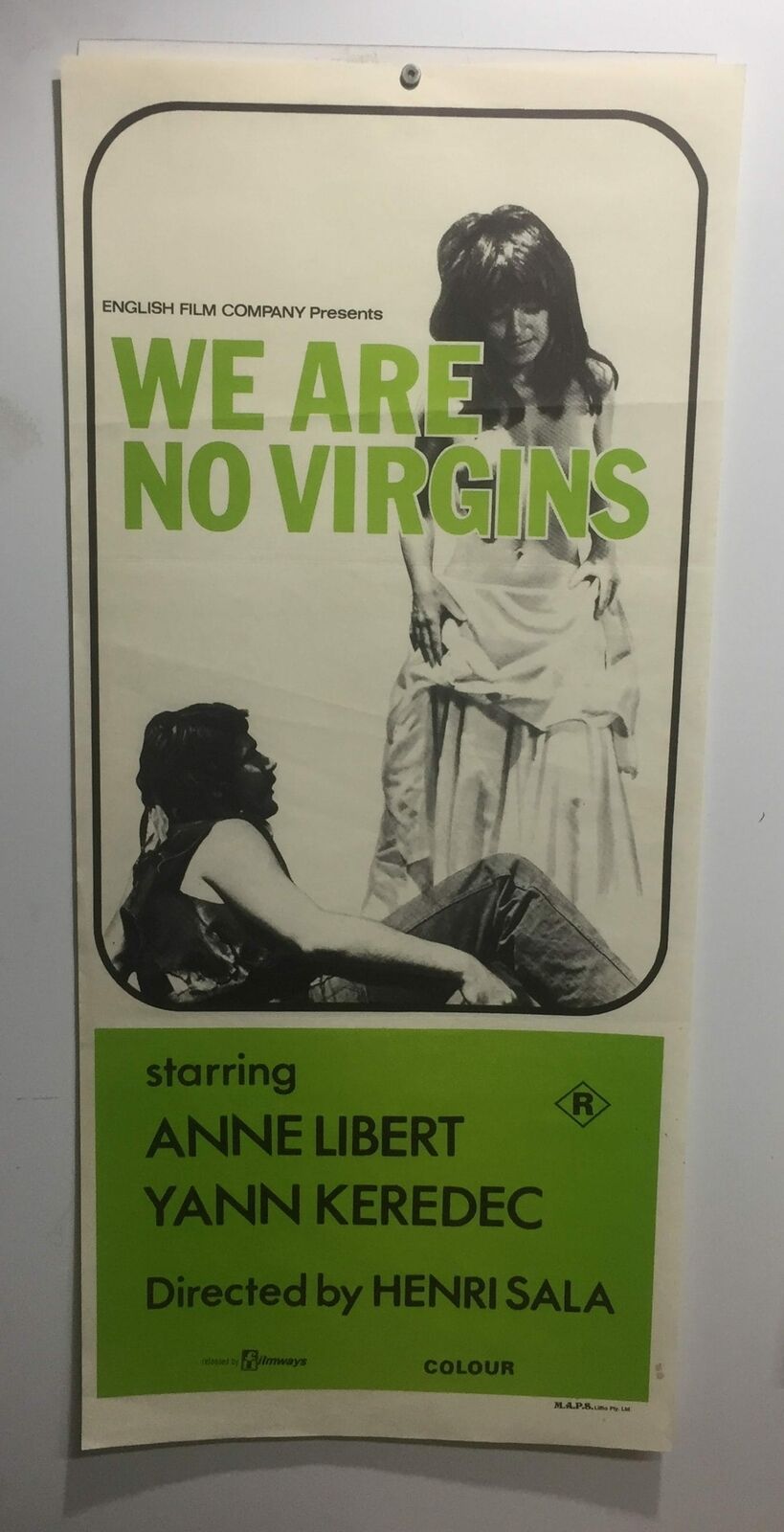 ORIGINAL DAYBILL MOVIE POSTER - WE ARE NO VIRGINS - 1974