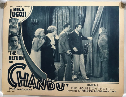 ORIGINAL SERIAL LOBBY CARD - THE RETURN OF CHANDU (b) - 1934 - Ch 2 "The Hous...