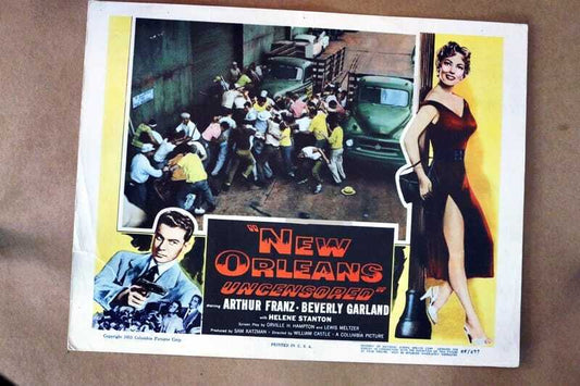 ORIGINAL LOBBY CARD - NEW ORLEANS UNCENSORED - 1954 - title card