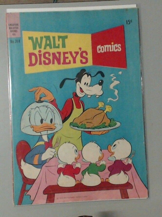 COMIC BOOK - WALT DISNEY'S COMICS DONALD DUCK HUEY DEWEY LOUIE NO.314