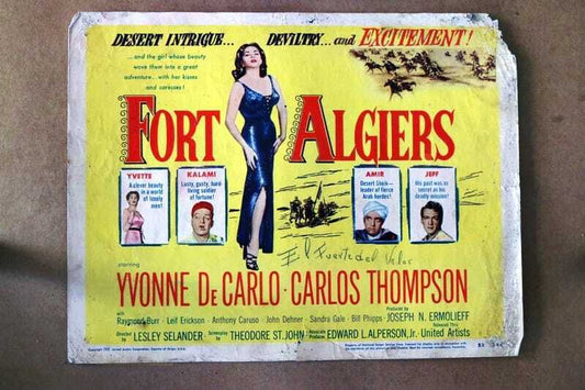 ORIGINAL LOBBY CARD - FORT ALGIERS - 1953 - title card