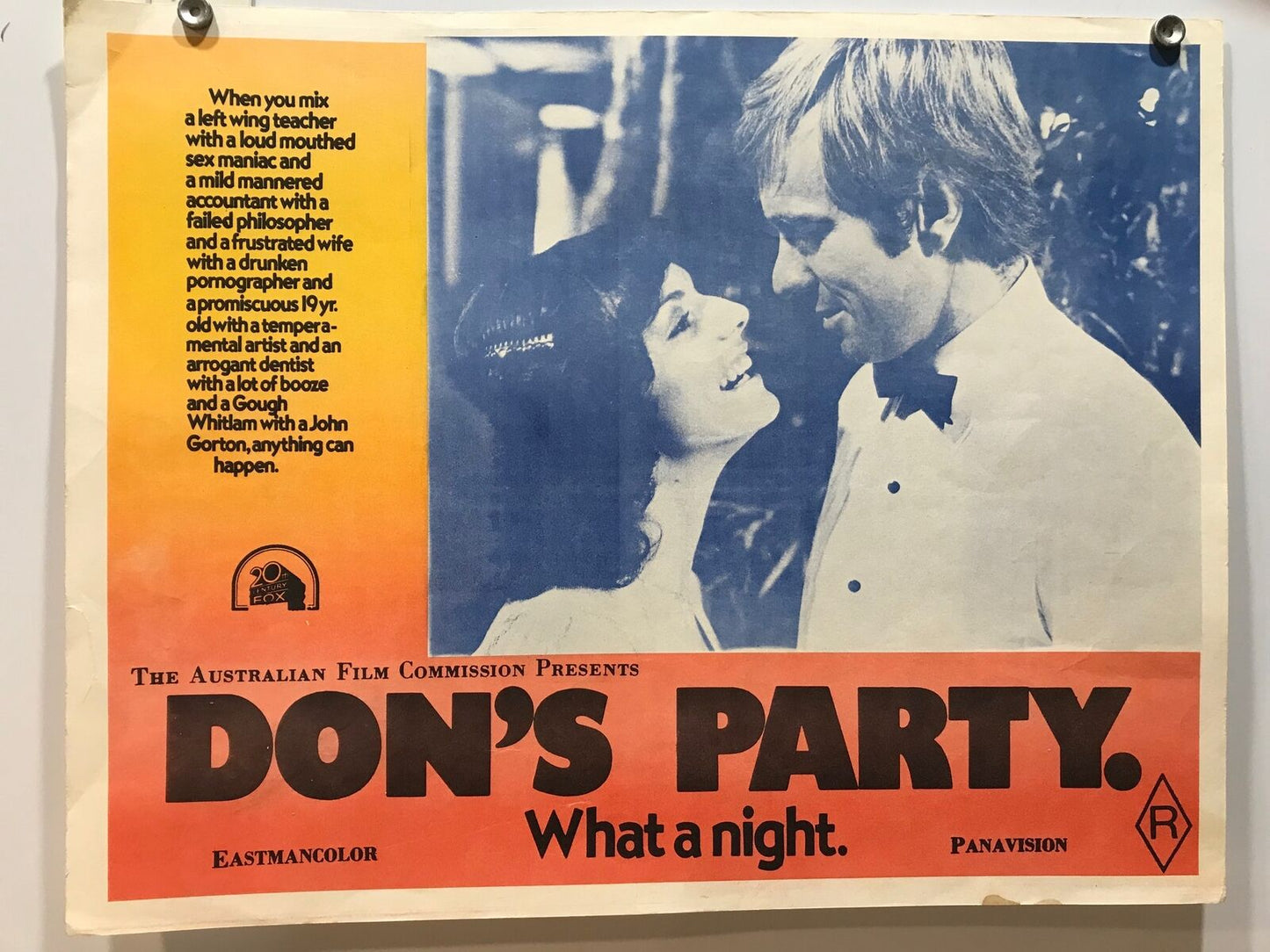 ORIGINAL LOBBY CARD - DON'S PARTY (b) - 1976 - title card - Australia