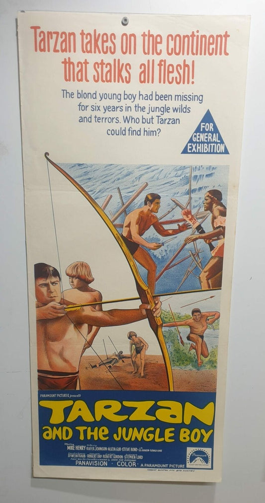 ORIGINAL DAYBILL MOVIE POSTER - TARZAN AND THE JUNGLE BOY