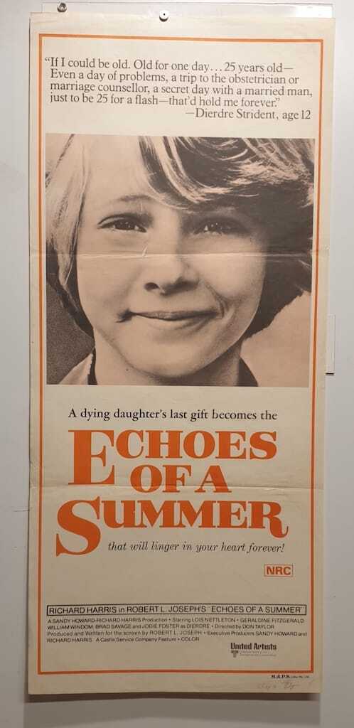 ORIGINAL DAYBILL MOVIE POSTER - ECHOES OF A SUMMER