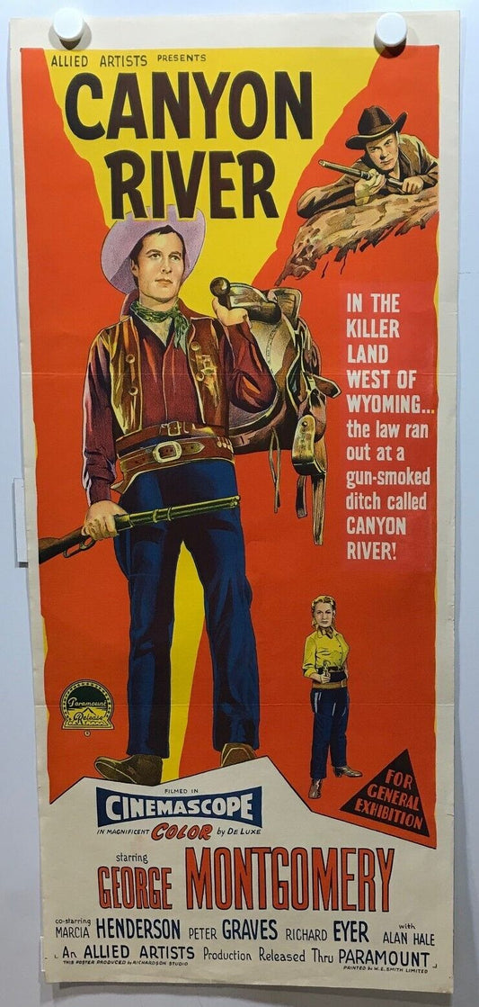 ORIGINAL DAYBILL MOVIE POSTER - CANYON RIVER - Richardson Studios