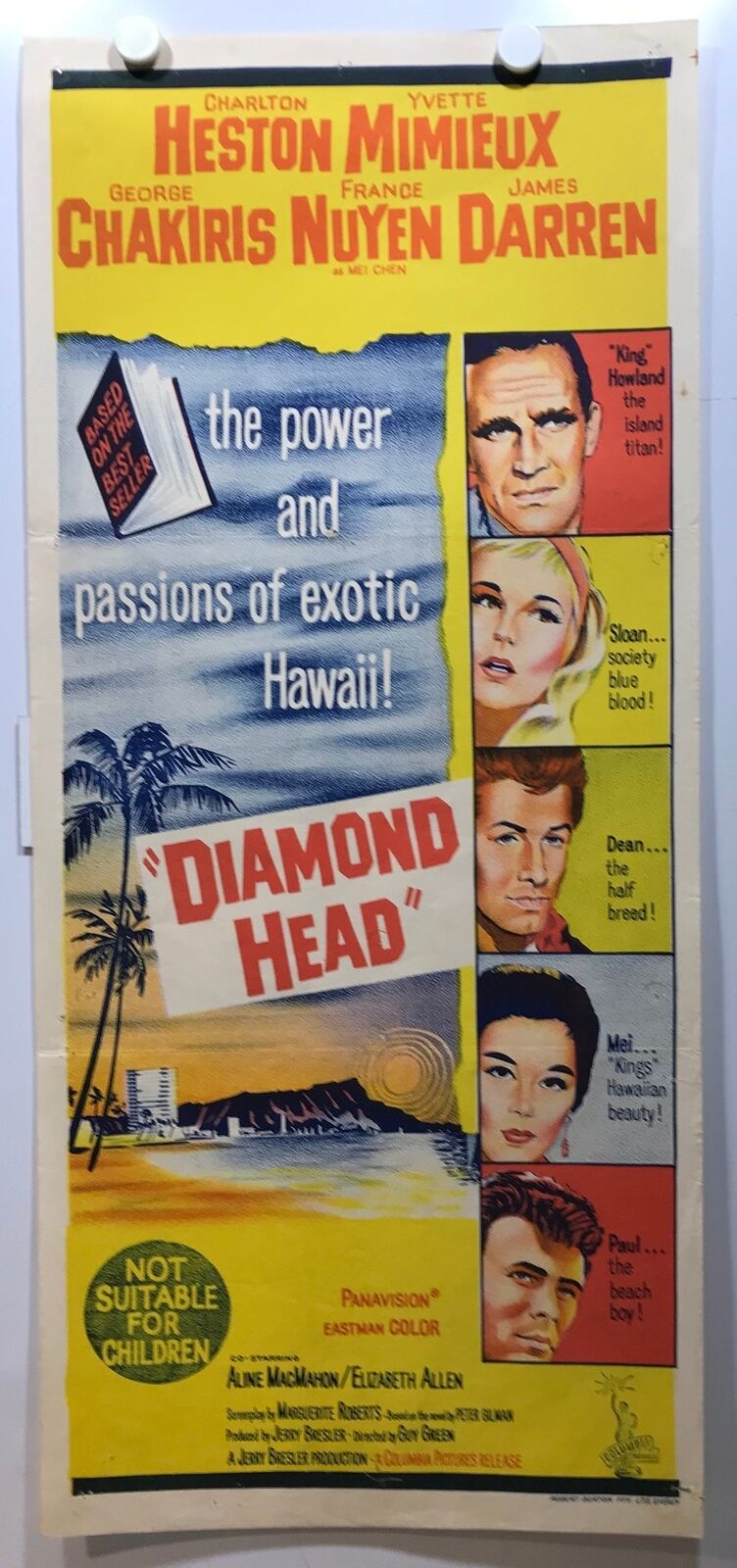 ORIGINAL DAYBILL MOVIE POSTER - DIAMOND HEAD