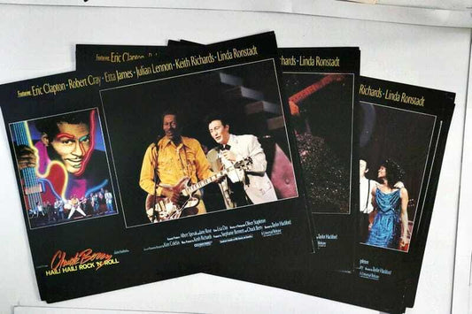 ORIGINAL LOBBY CARDS - HAIL! HAIL! ROCK 'N' ROLL - 1987 - set of 8