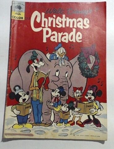 COMIC BOOK ~~ WALT DISNEY'S CHRISTMAS PARADE CP8 ALL COLOR