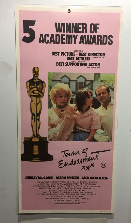 ORIGINAL DAYBILL MOVIE POSTER - TERMS OF ENDEARMENT