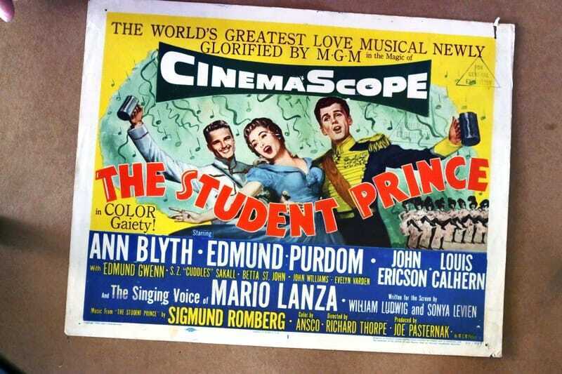 ORIGINAL LOBBY CARD - STUDENT PRINCE - 1954 - key card #1