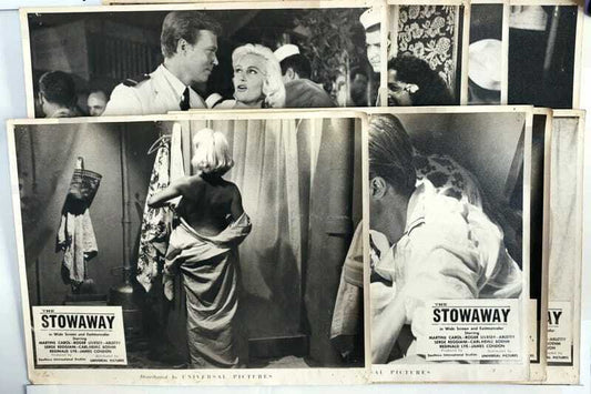 ORIGINAL LOBBY CARDS - THE STOWAWAY - 1958 - set of 8