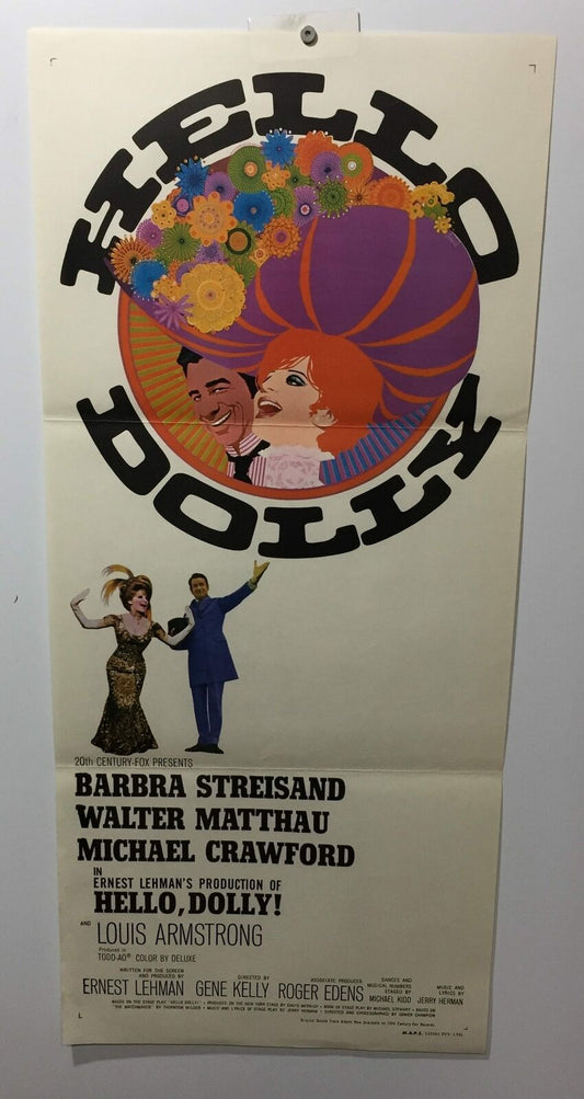 ORIGINAL DAYBILL MOVIE POSTER - HELLO DOLLY