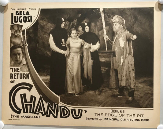 ORIGINAL SERIAL LOBBY CARD - THE RETURN OF CHANDU (c) - 1934 - Ch 8 "The Edge...