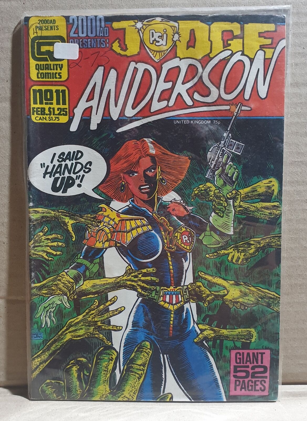 COMIC BOOK ~~ QUALITY JUDGE ANDERSON #11