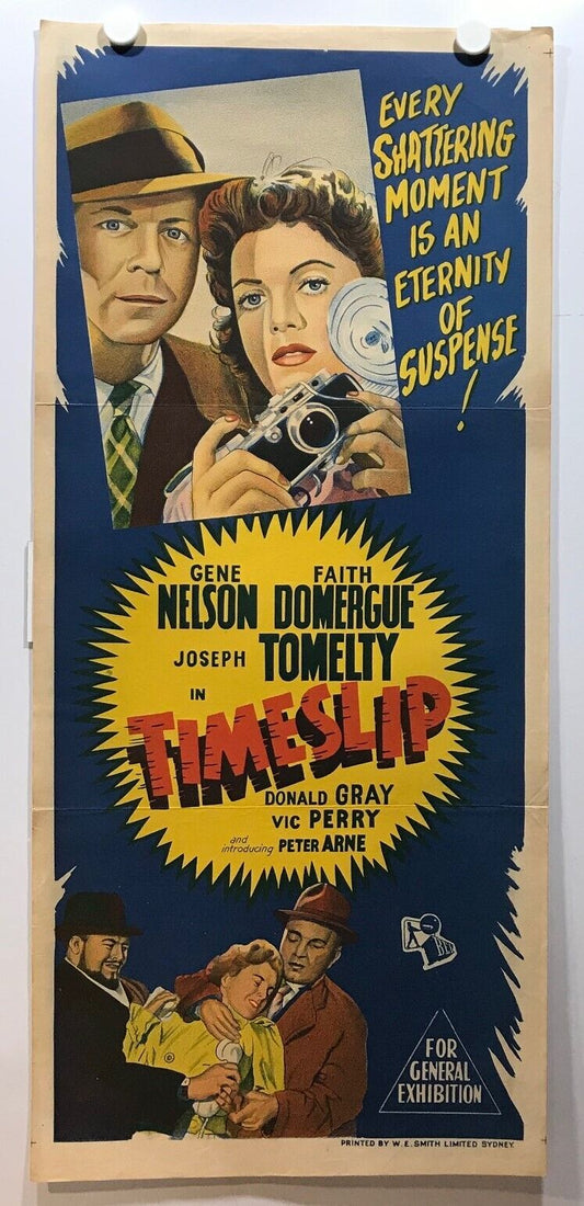 ORIGINAL DAYBILL MOVIE POSTER - TIMESLIP -1955