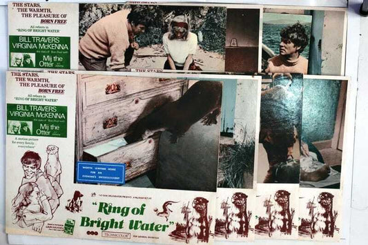 ORIGINAL LOBBY CARDS - RING OF BRIGHT WATER - 1969 - set of 8