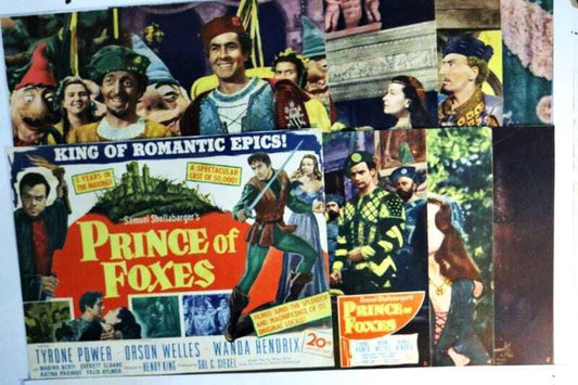 ORIGINAL LOBBY CARDS - PRINCE OF FOXES - 1949 - set of 8