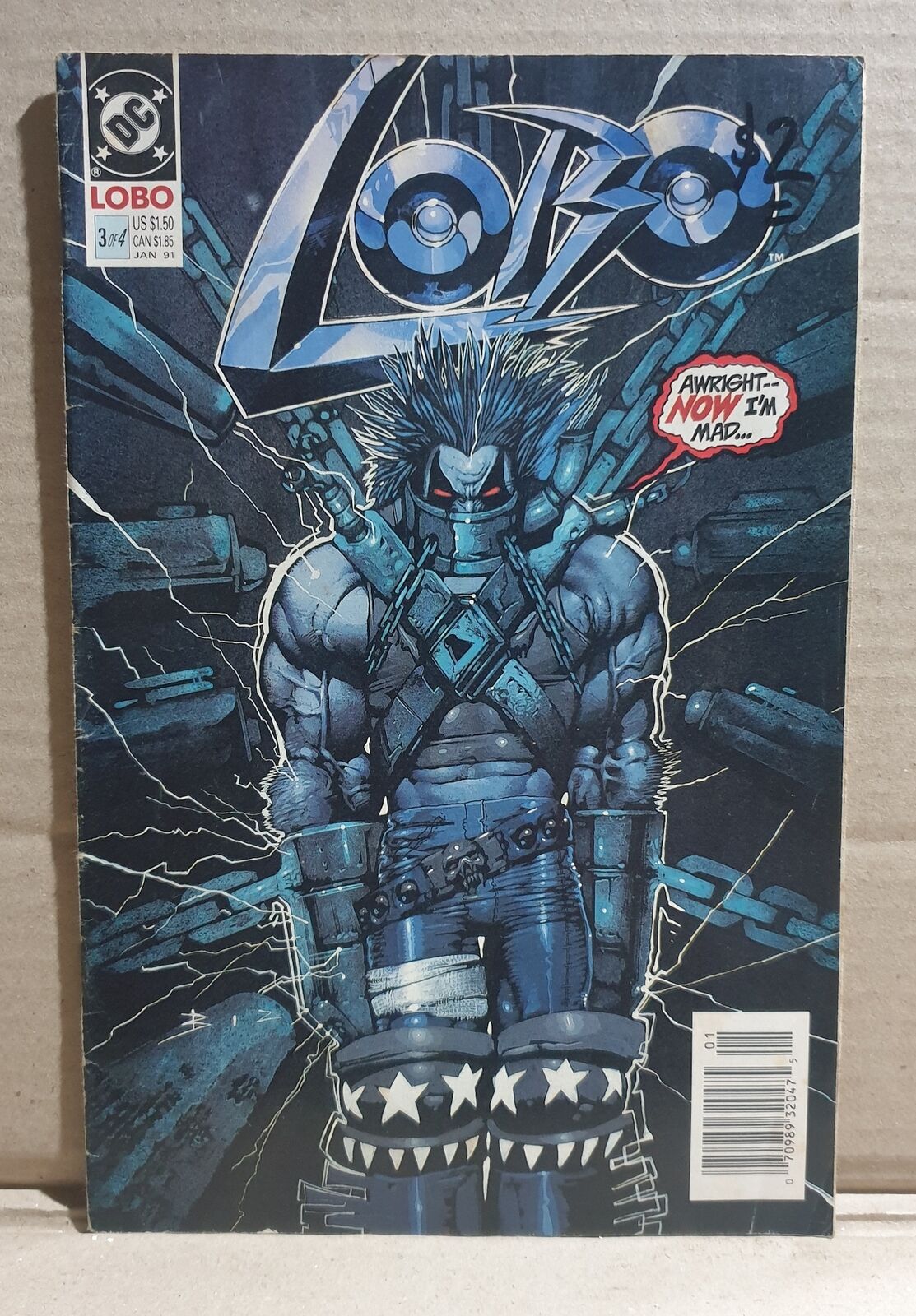 COMIC BOOK -  DC LOBO 3 OF 4