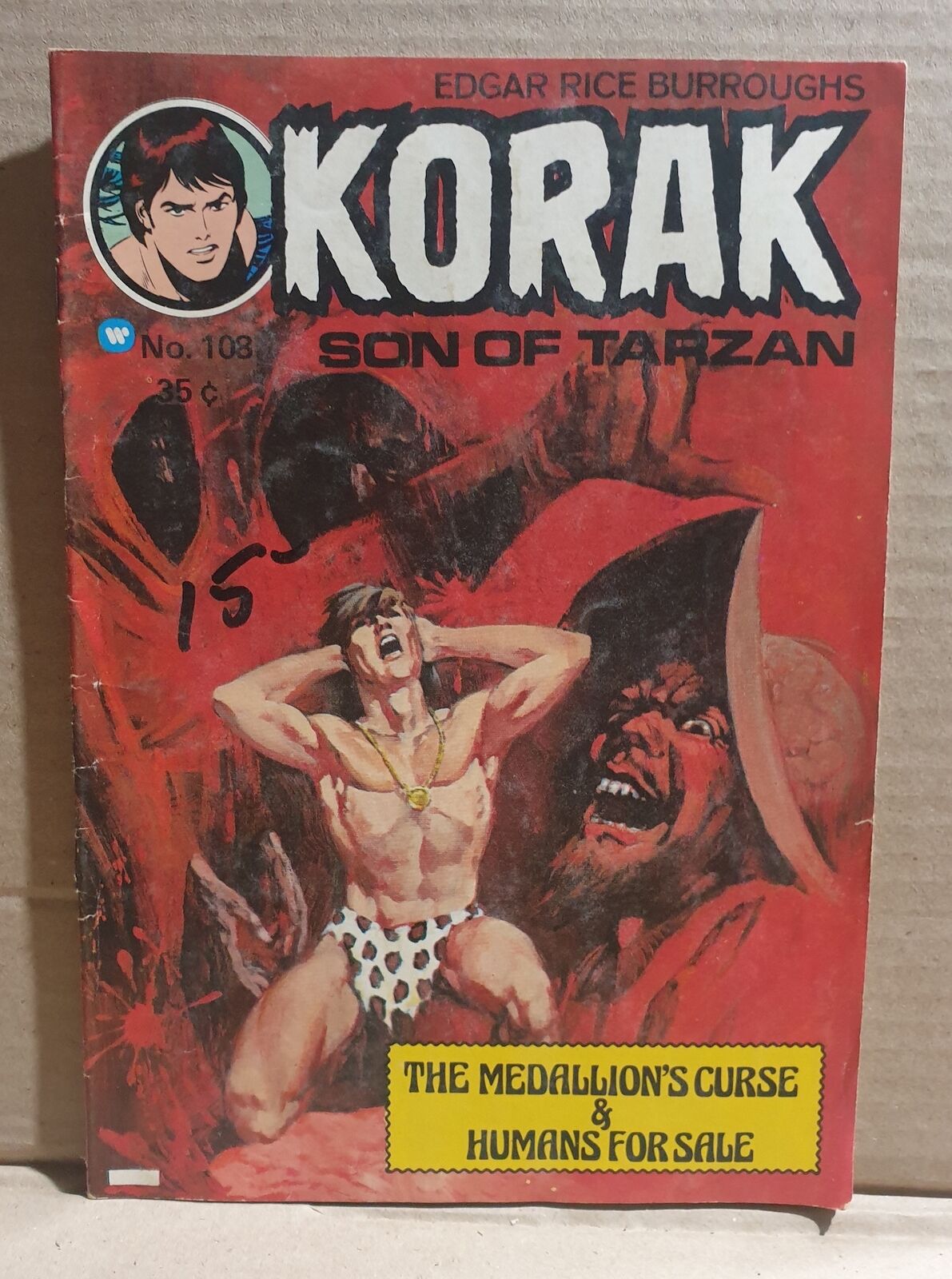 COMIC BOOK - DC KORAK SON OF TARZAN #108
