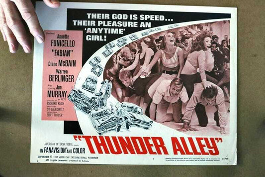 ORIGINAL LOBBY CARD - THUNDER ALLEY - 1967 - key card #1