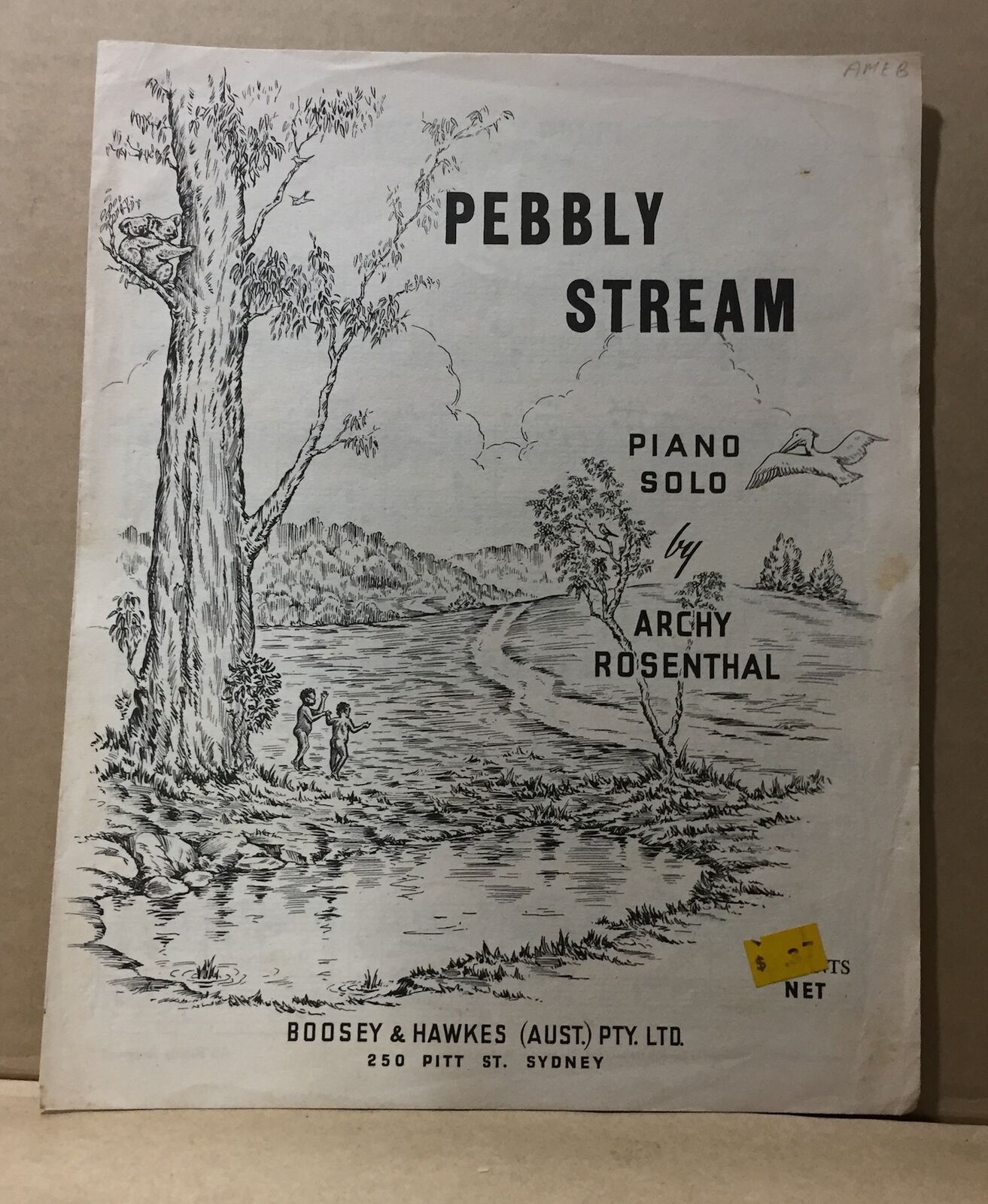 MUSIC SHEET - PEBBLY STREAM - Piano Solo - ARCHY ROSENTHAL