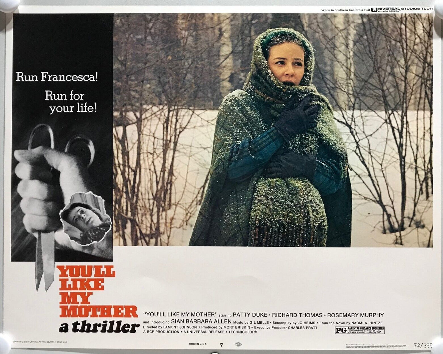 ORIGINAL LOBBY CARDS - YOU'LL LIKE MY MOTHER - 1972 - set of 8