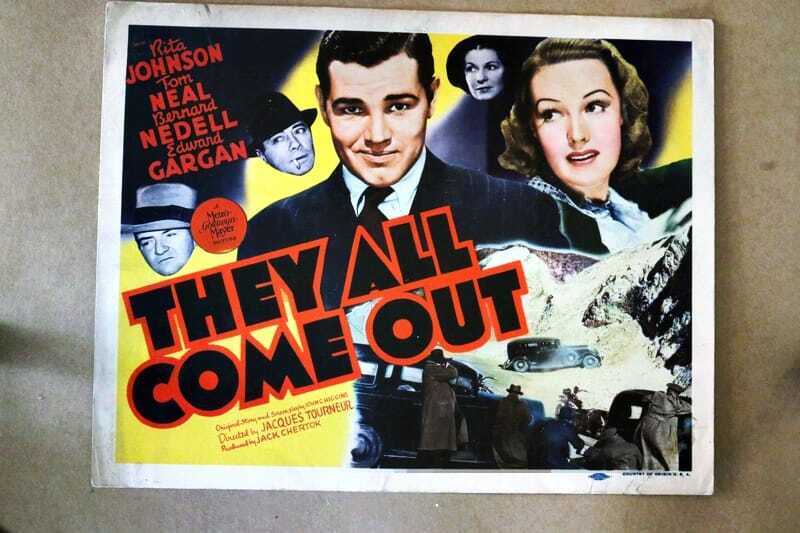 ORIGINAL LOBBY CARD - THEY ALL COME OUT - 1939 - title card