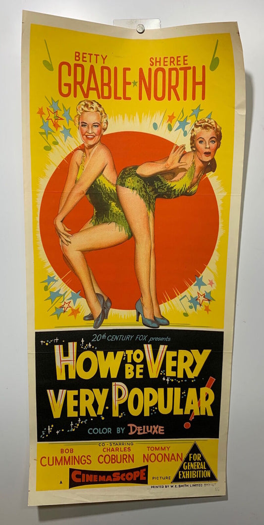 ORIGINAL DAYBILL MOVIE POSTER - HOW TO BE VERY VERY POPULAR