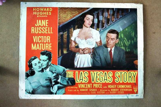 ORIGINAL LOBBY CARD - LAS VEGAS STORY - 1952 - title card