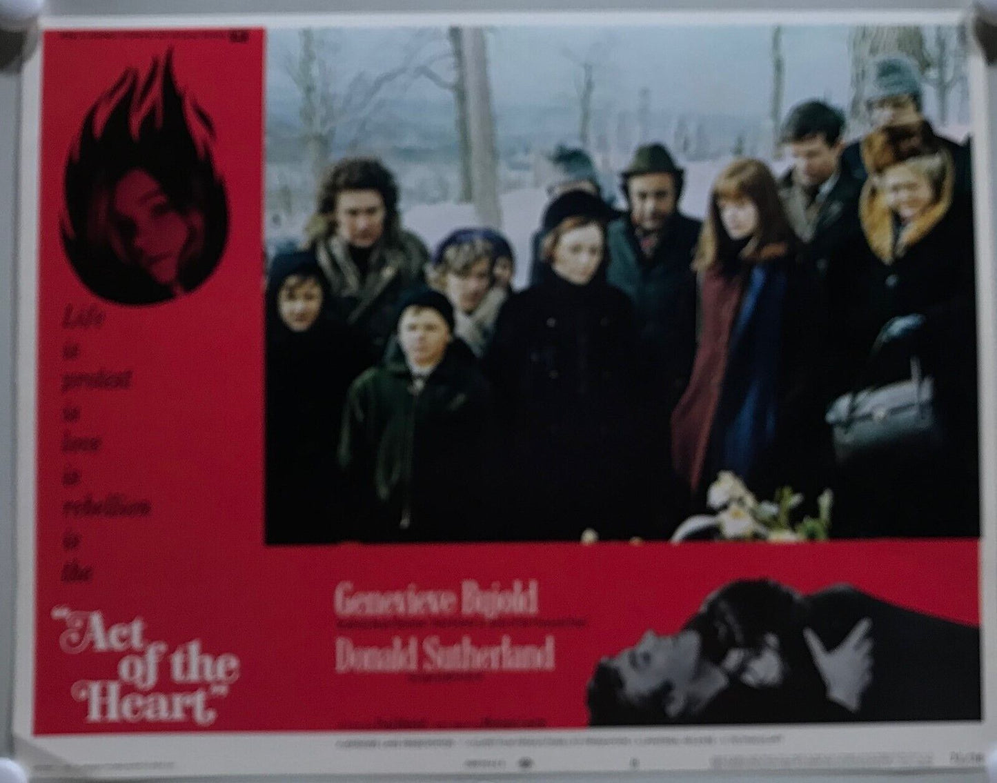 ORIGINAL LOBBY CARDS - ACT OF THE HEART - 1970 - set of 8