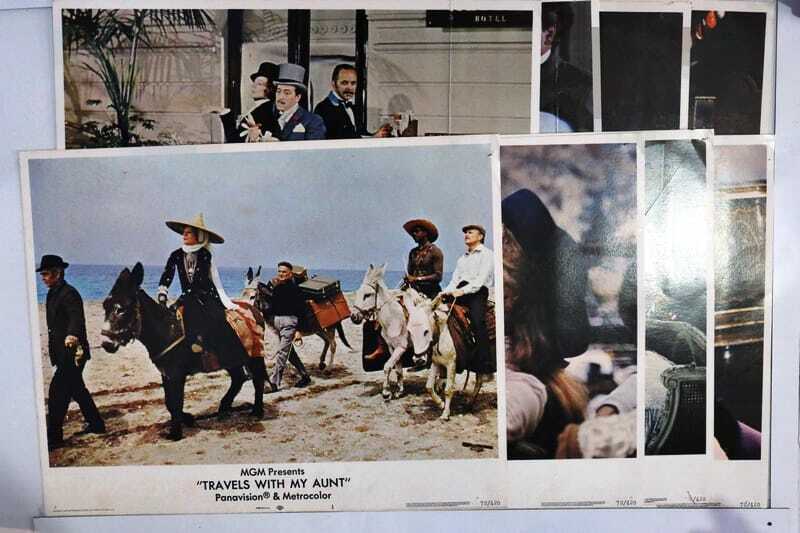 ORIGINAL LOBBY CARDS - TRAVELS WITH MY AUNT - 1972 - set of 8