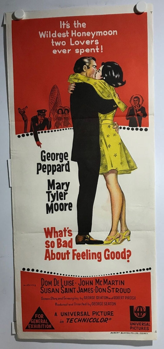 ORIGINAL DAYBILL MOVIE POSTER - WHAT'S SO BAD ABOUT FEELING GOOD?