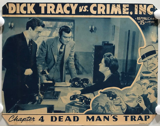 ORIGINAL SERIAL LOBBY CARD - DICK TRACY vs CRIME, INC. (b) - 1941 - Ch 4