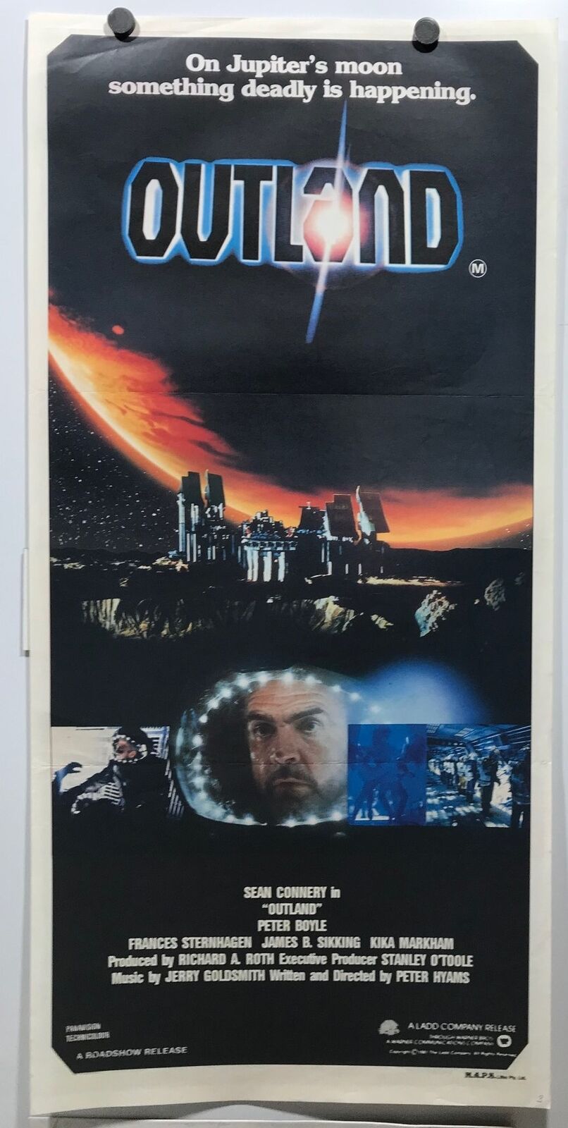 ORIGINAL DAYBILL MOVIE POSTER - OUTLAND - Sean Connery