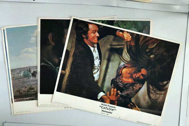 ORIGINAL LOBBY CARDS - CATLOW - 1971 - set of 8