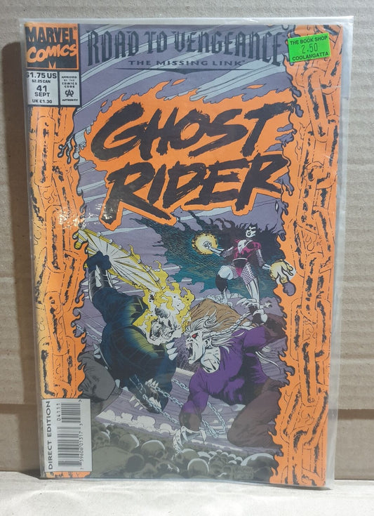 COMIC BOOK - GHOST RIDER #41 MARVEL