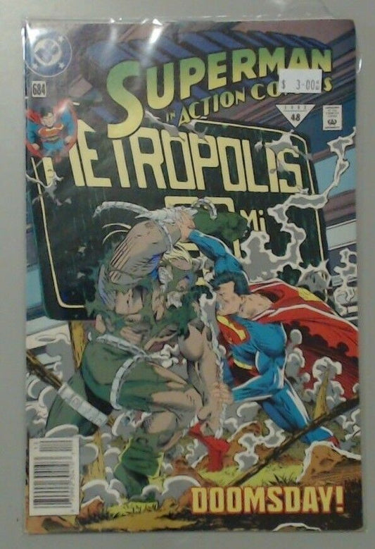 COMIC BOOK MAGAZINE -- DC SUPERMAN IN ACTION COMICS 684