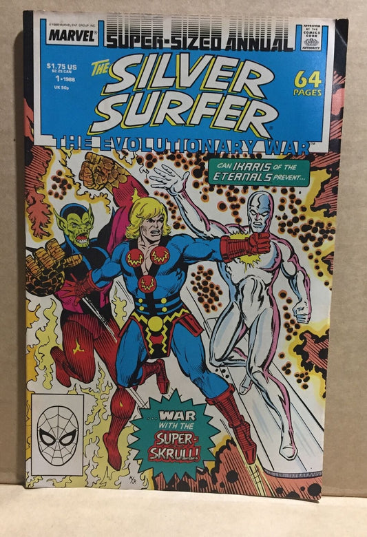 COMIC BOOK - MARVEL SILVER SURFER 1 EVOLUTIONARY WAR