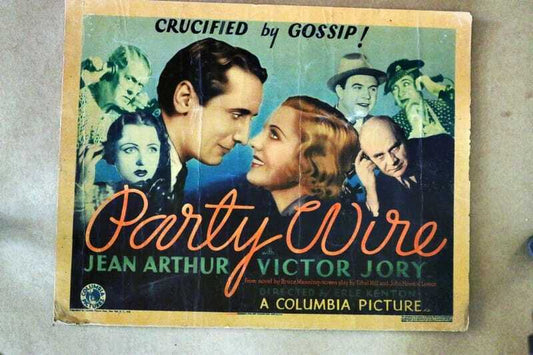 ORIGINAL LOBBY CARD - PARTY WIRE (a) - 1935 - title card
