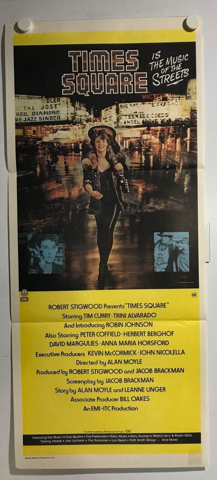 ORIGINAL DAYBILL MOVIE POSTER - TIMES SQUARE - 1980