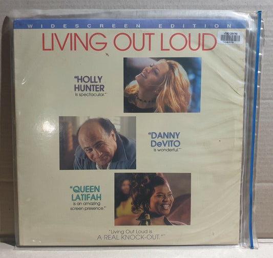 LASERDISC MOVIE - LIVING OUT LOUD - Holly Hunter, Danny Devito, Queen Latifah