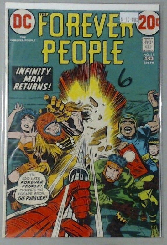 COMIC BOOKFOREVER PEOPLE #11 INFINITY MAN RETURNS, ESCAPE THE PURSUER