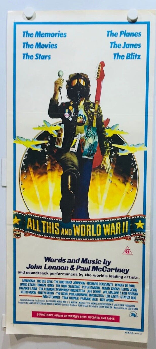 ORIGINAL DAYBILL MOVIE POSTER - ALL THIS AND WORLD WAR II - 1976