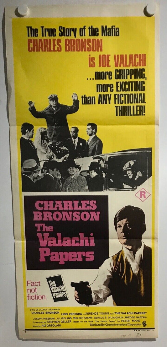 ORIGINAL DAYBILL MOVIE POSTER - THE VALACHI PAPERS - 1972