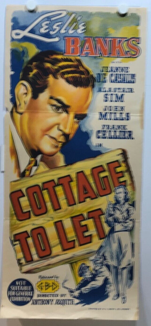 ORIGINAL DAYBILL MOVIE POSTER - COTTAGE TO LET