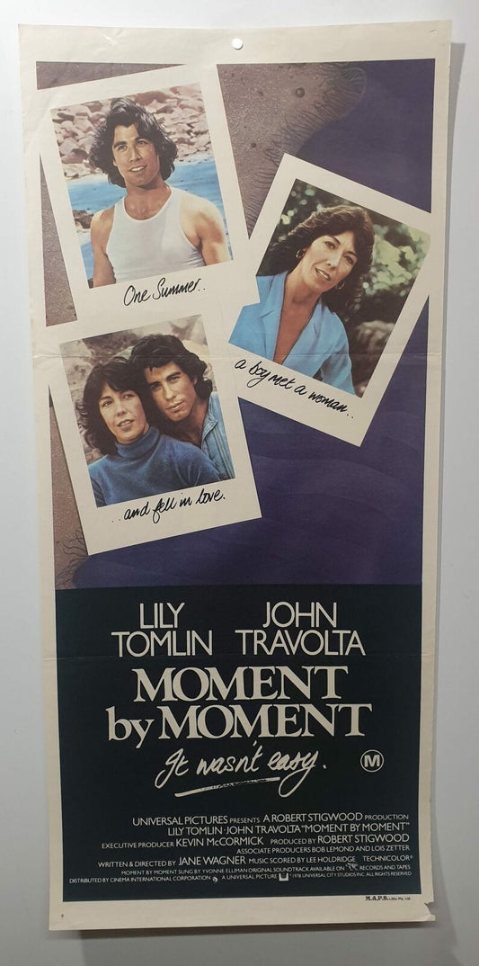 ORIGINAL DAYBILL MOVIE POSTER - MOMENT BY MOMENT