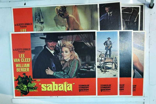 ORIGINAL LOBBY CARDS - SABATA - 1970 - set of 8