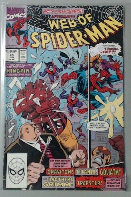 COMIC BOOK - MARVEL COMICS - SPIDER-MAN - WEB OF SPIDER-MAN #65