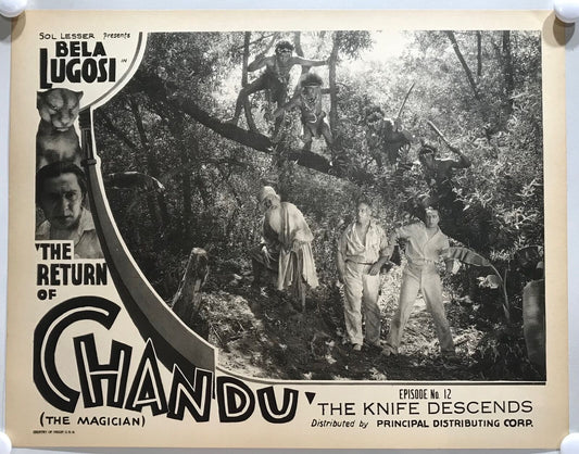 ORIGINAL SERIAL LOBBY CARD - THE RETURN OF CHANDU (b) - 1934 - Ch 12 "The Kni...